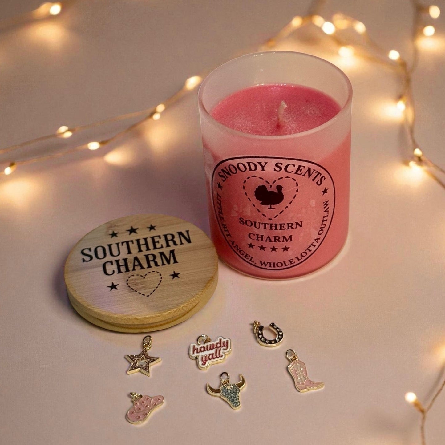 Southern Charm Soy Candle with Hidden Jewelry | Country Farmhouse Gift - Snoody Scents