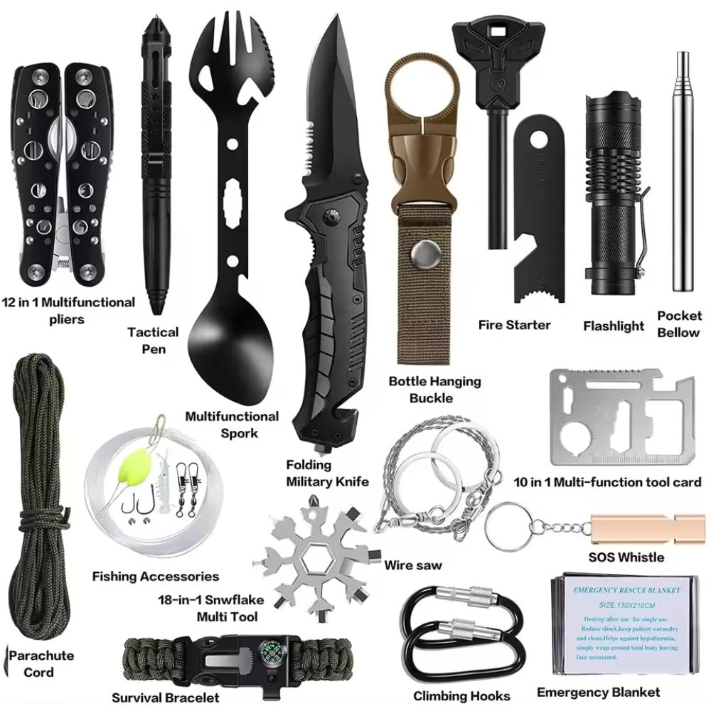 31 Pieces in 1 Bag Survival Gear and Equipment - Snoody Scents