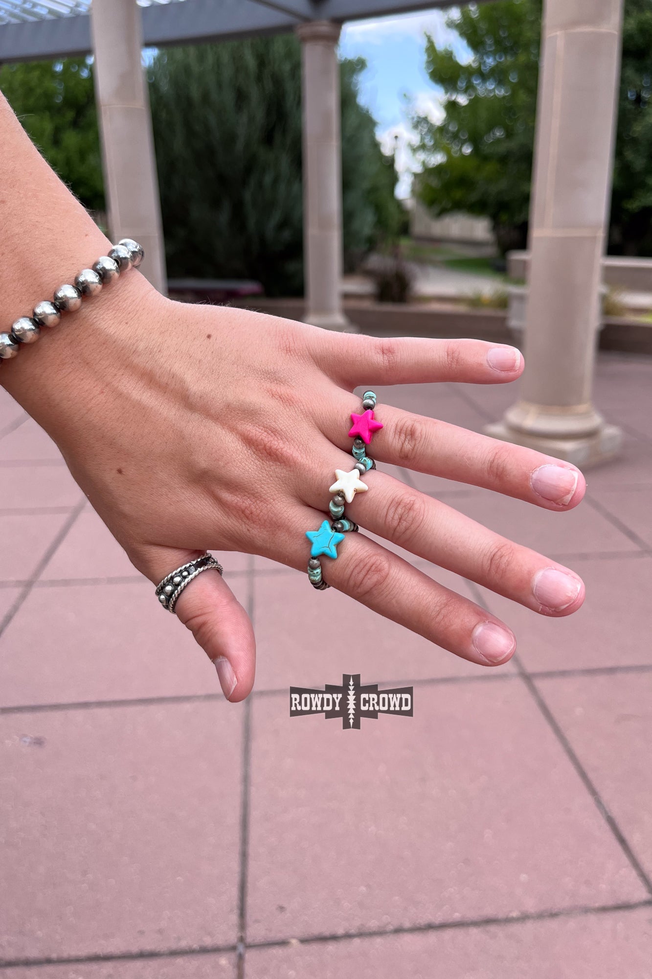 Stardust Stretchy Rings — western ring