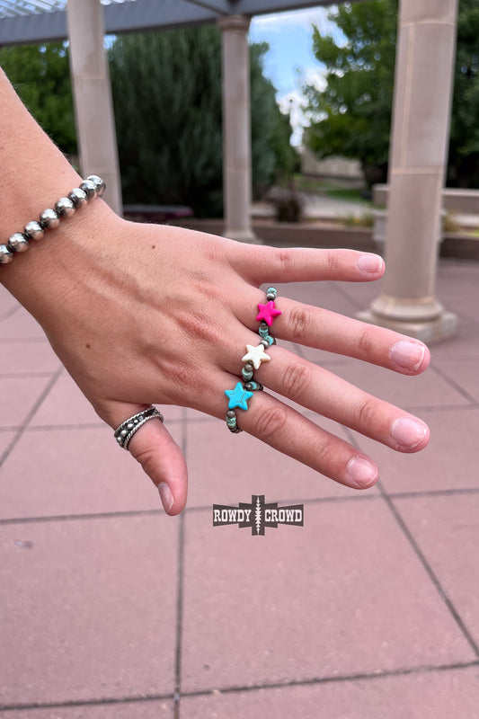 Stardust Stretchy Rings — western ring