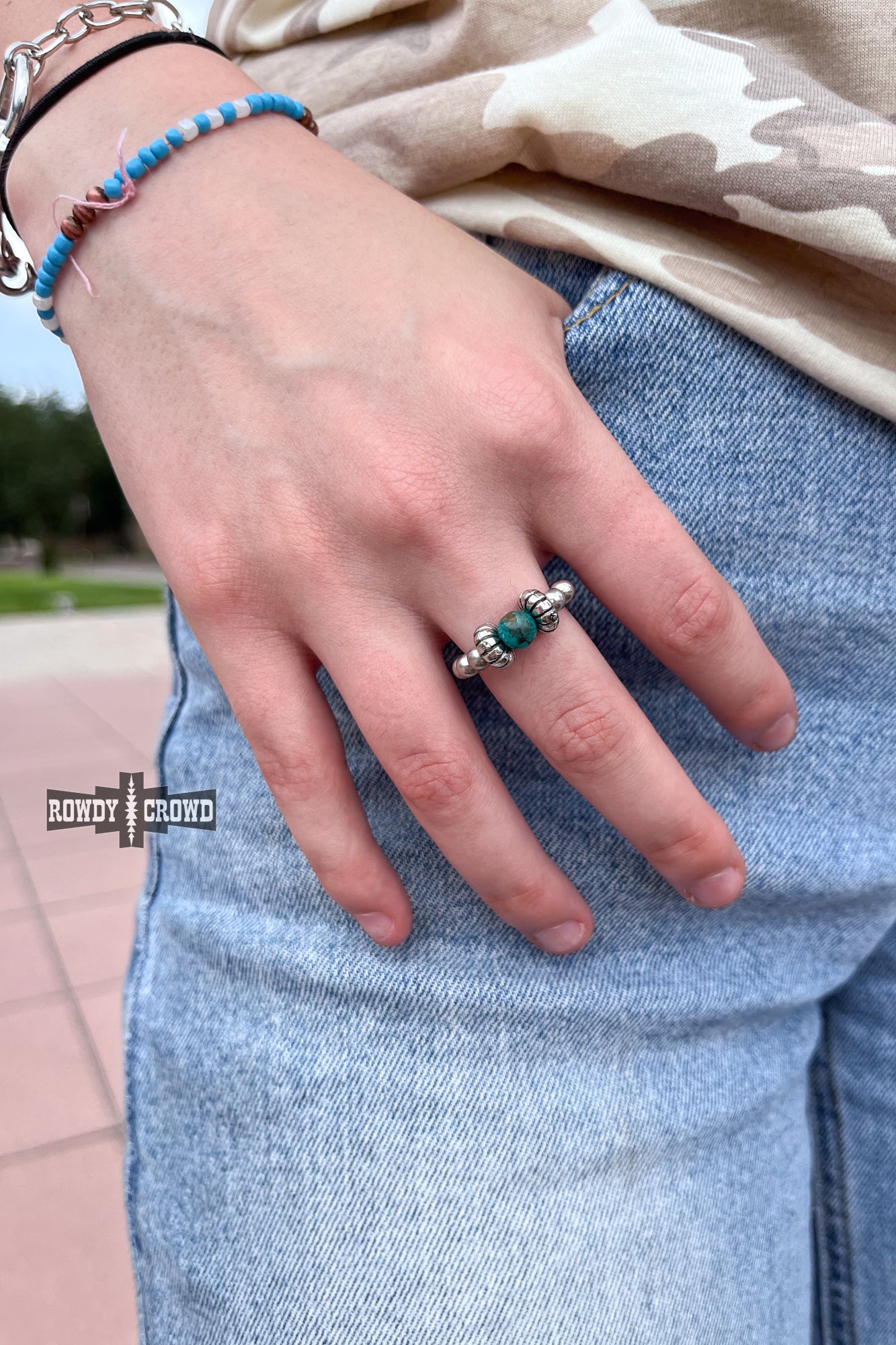 Pondasetta Stretch Ring — western ring