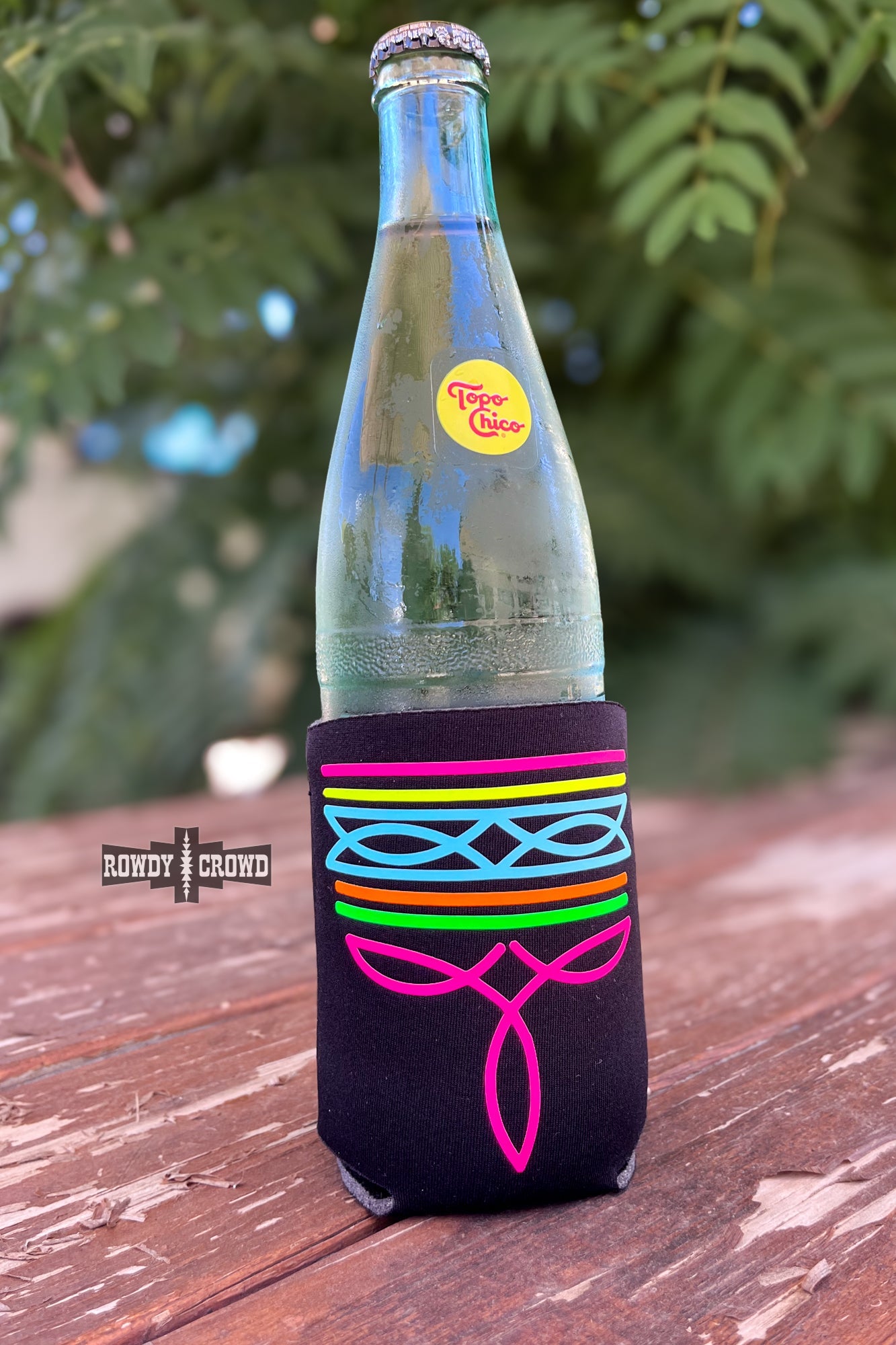 Neon Boot Stitch Koozie - western koozie