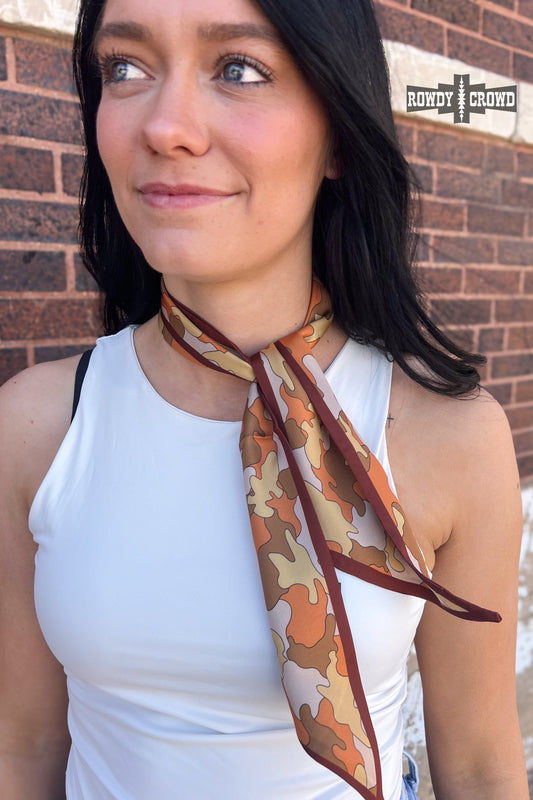 Camo Clay Twillie — western twilly scarf