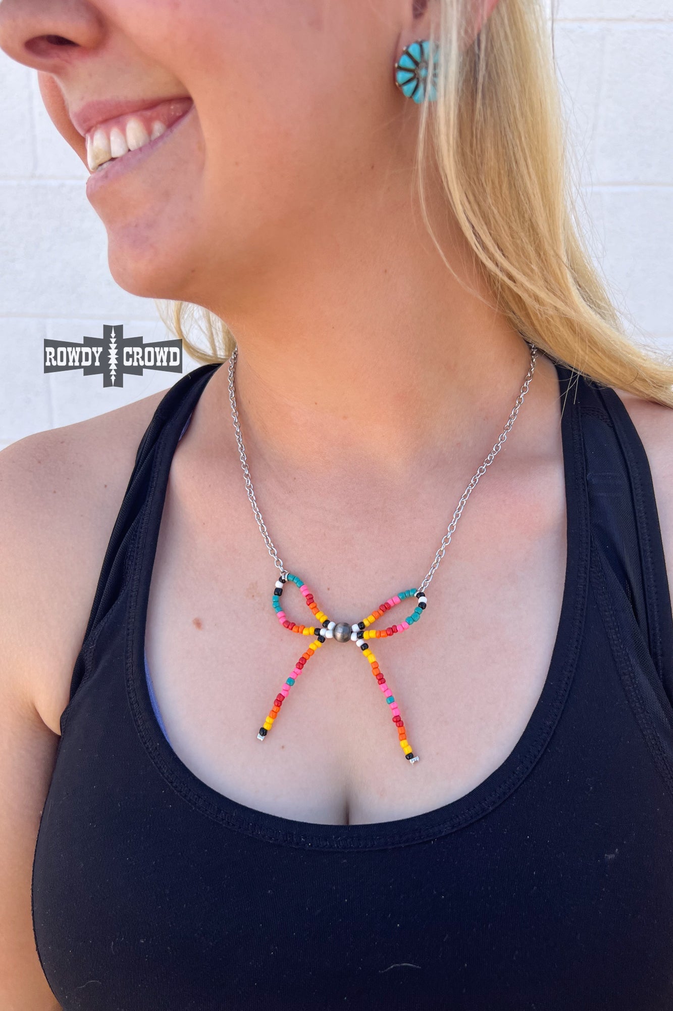 Bandera Bow Necklace — western necklace