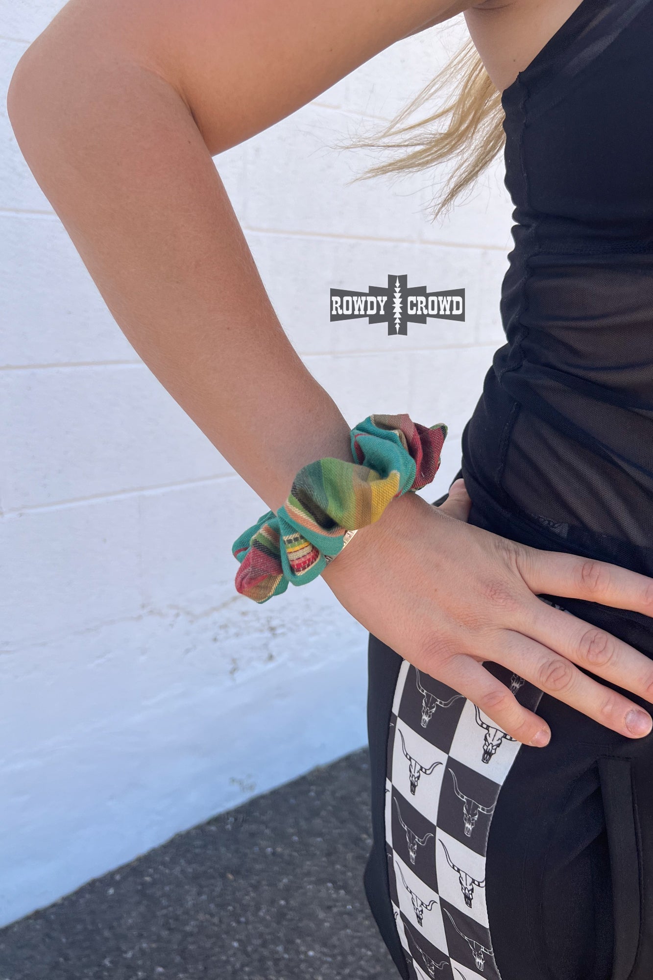 Let's Rodeo Scrunchie — western scrunchie