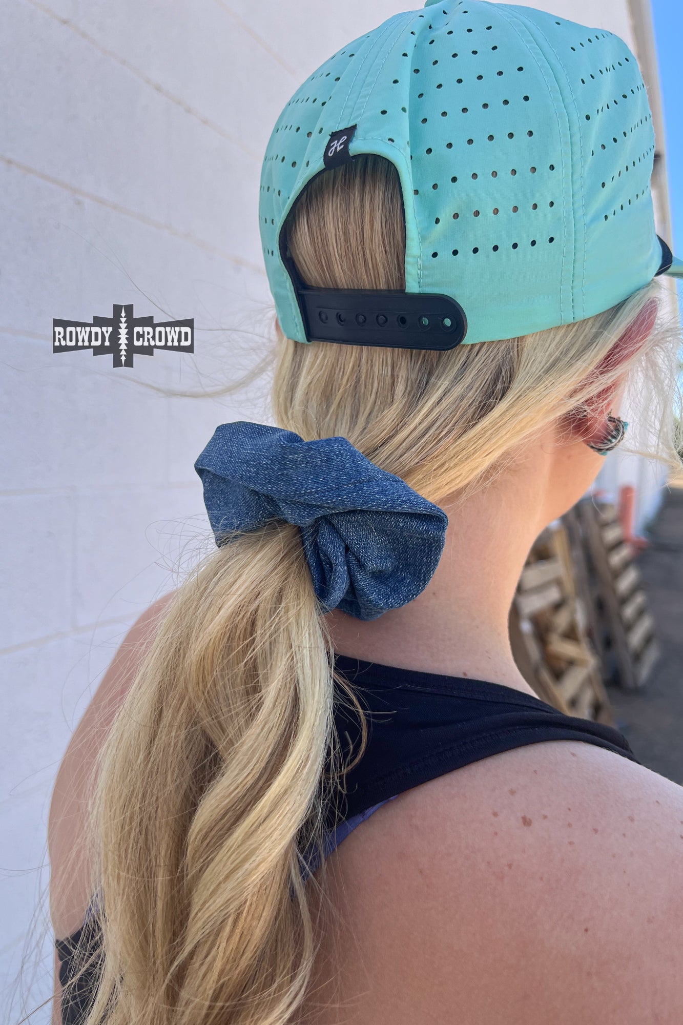 Denim Barbie Scrunchie — western scrunchie