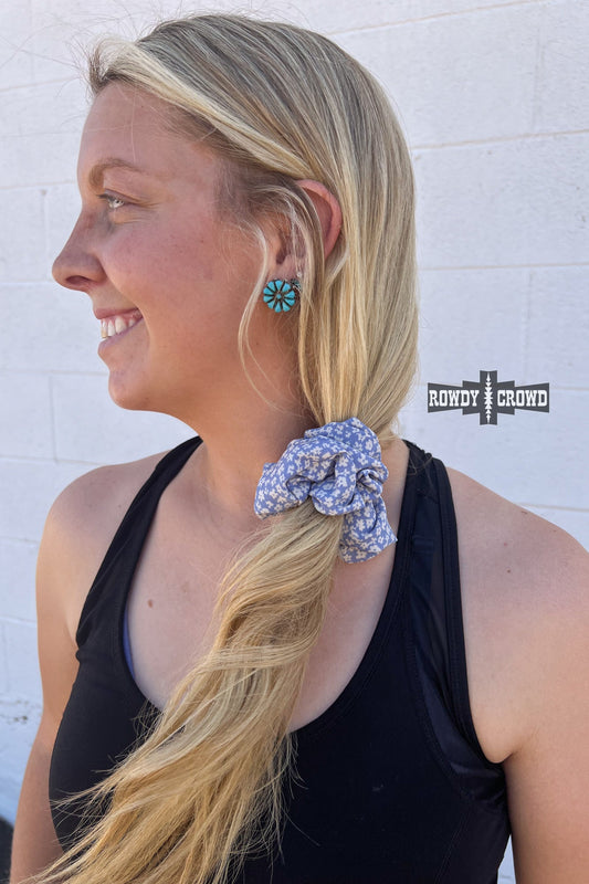 Cowgirl Flowers Scrunchie — western scrunchie