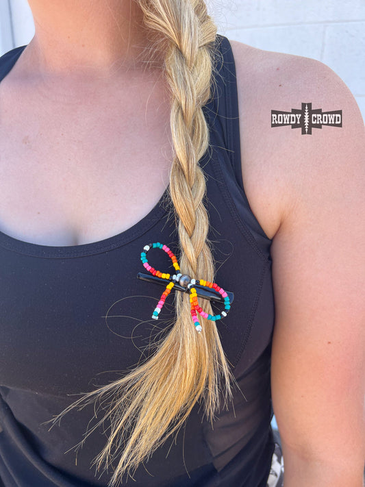 Sunset Bow Hair Clip — western hair clip