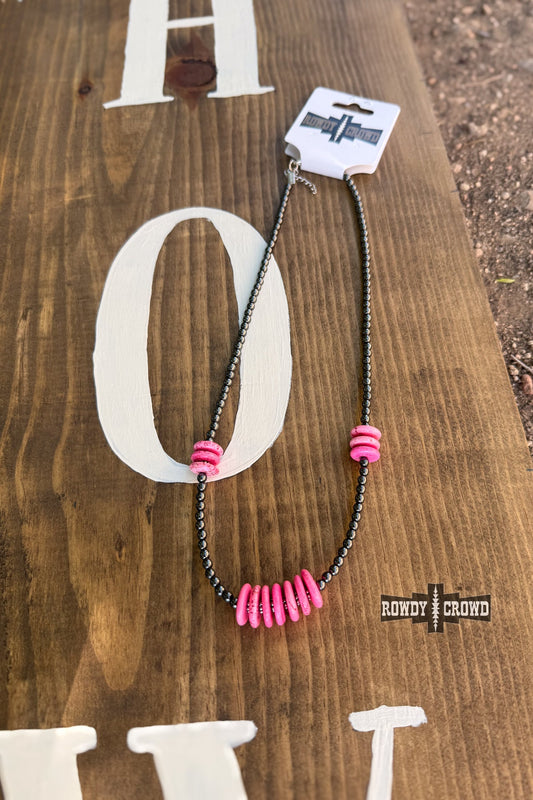 Pink Pony Necklace — western necklace