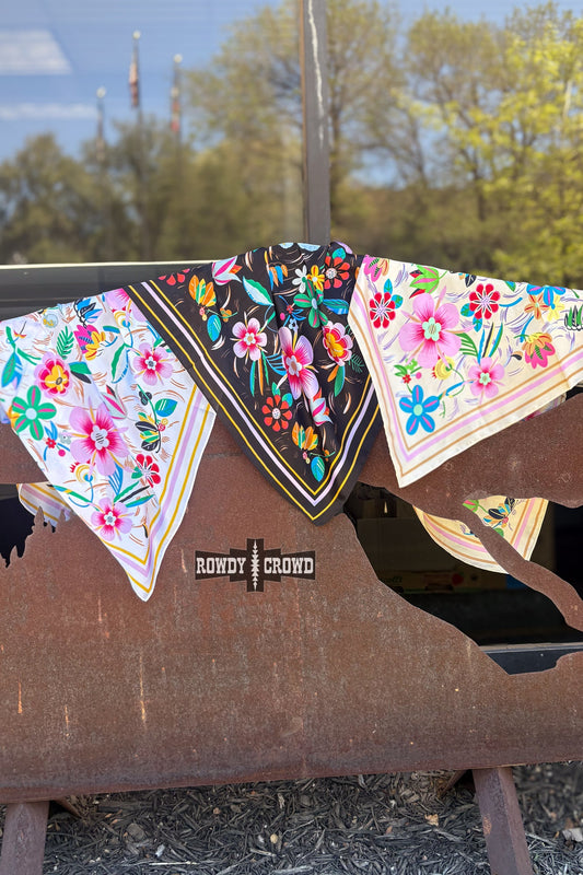 SMALL Fearless Floral Wild Rags — western wild rag scarf