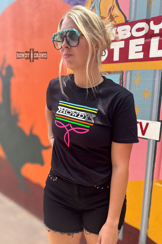 Howdy Boot Stitch Tee — western graphic tee
