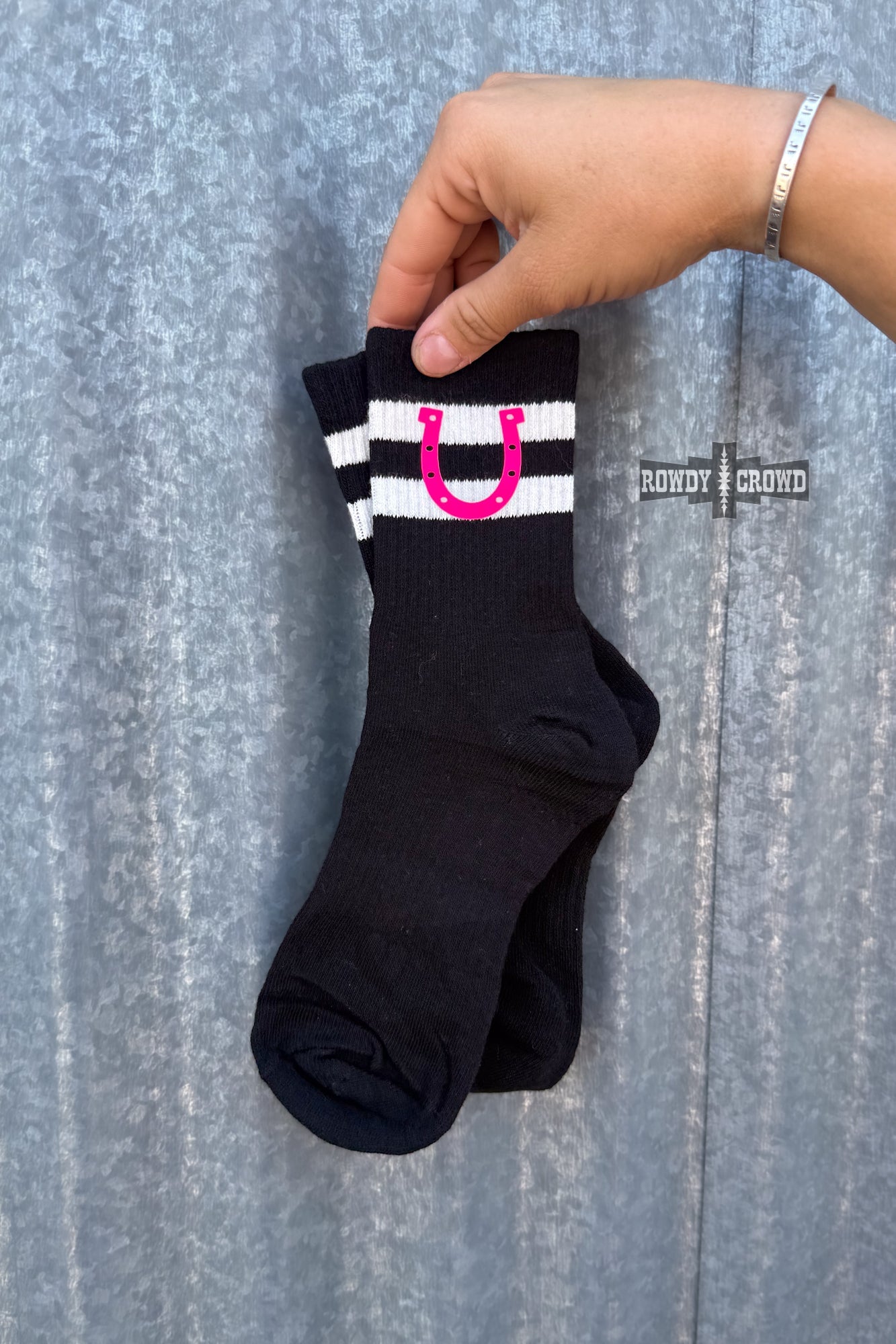 Happy Horseshoe Socks — western socks