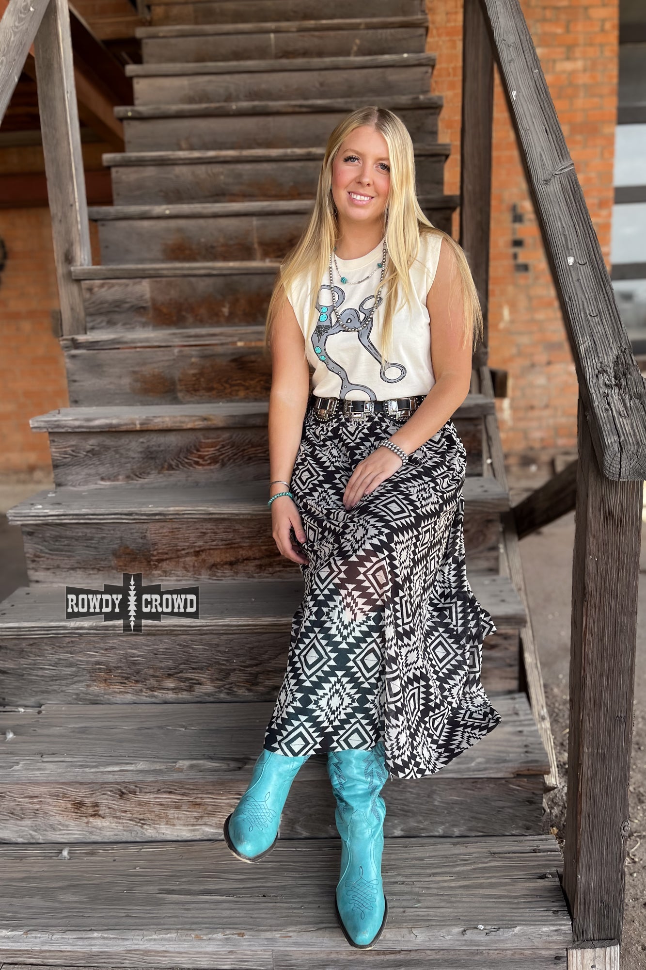 A Bit Ranchy Tank CREAM — western tank top