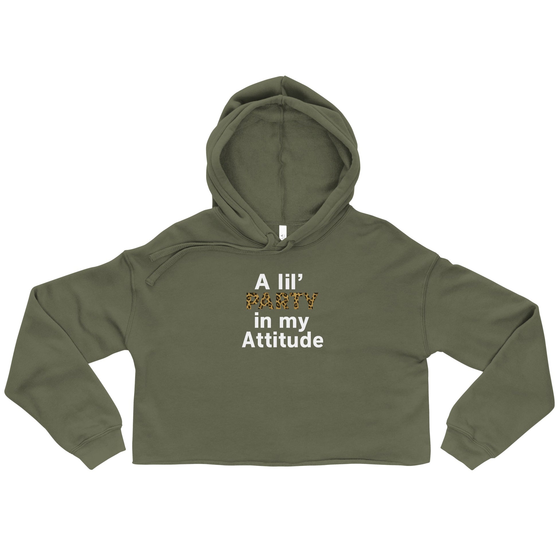 A lil’ PARTY in my Attitude — Women’s Crop Hoodie - Snoody Scents