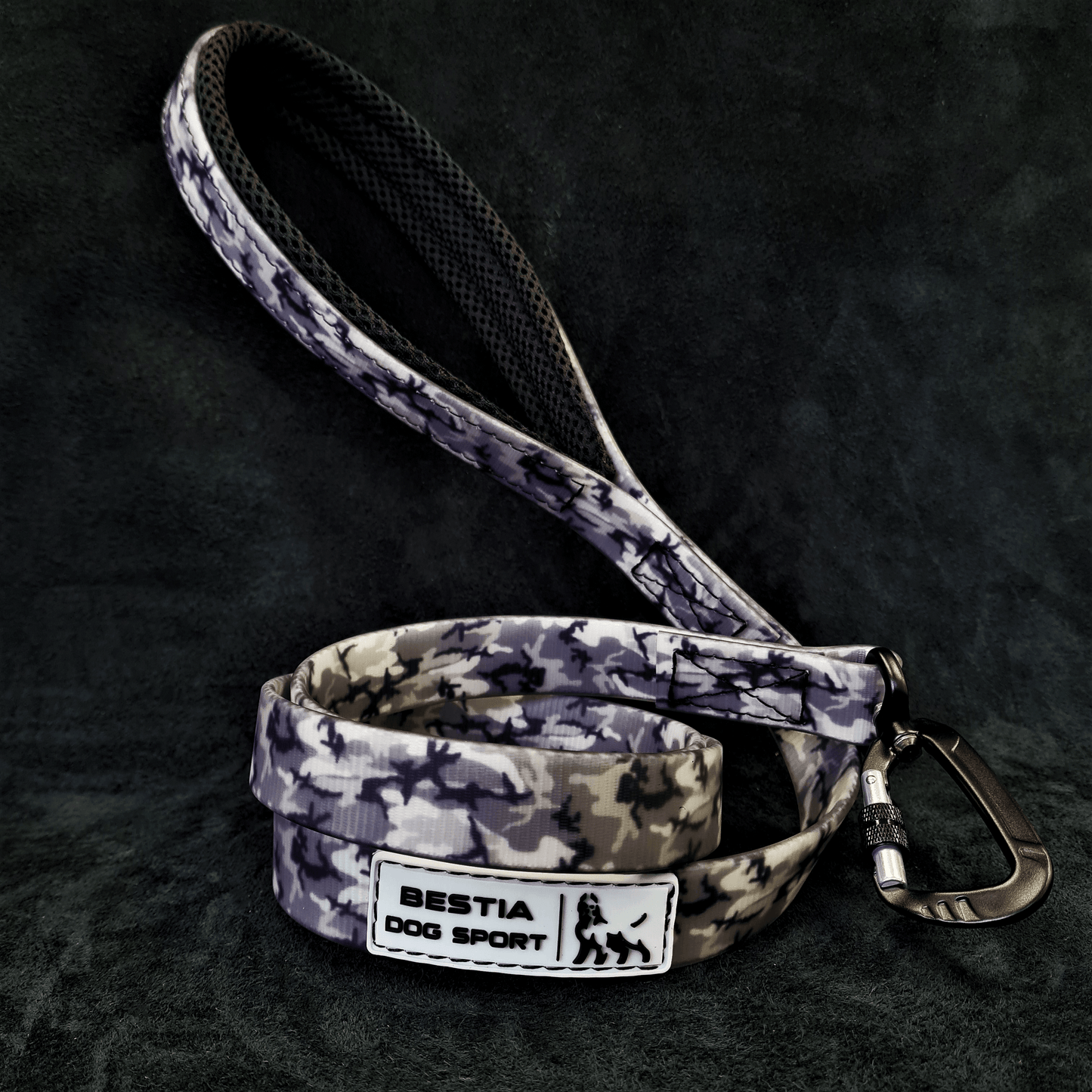 Bestia Dog Sport Tactical Leash Grey Camo - Snoody Scents