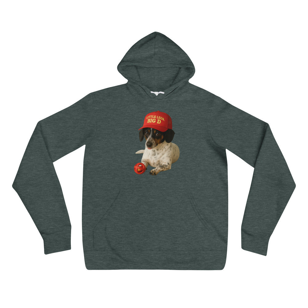 Dachshund "big D" Unisex hoodie - Snoody Scents