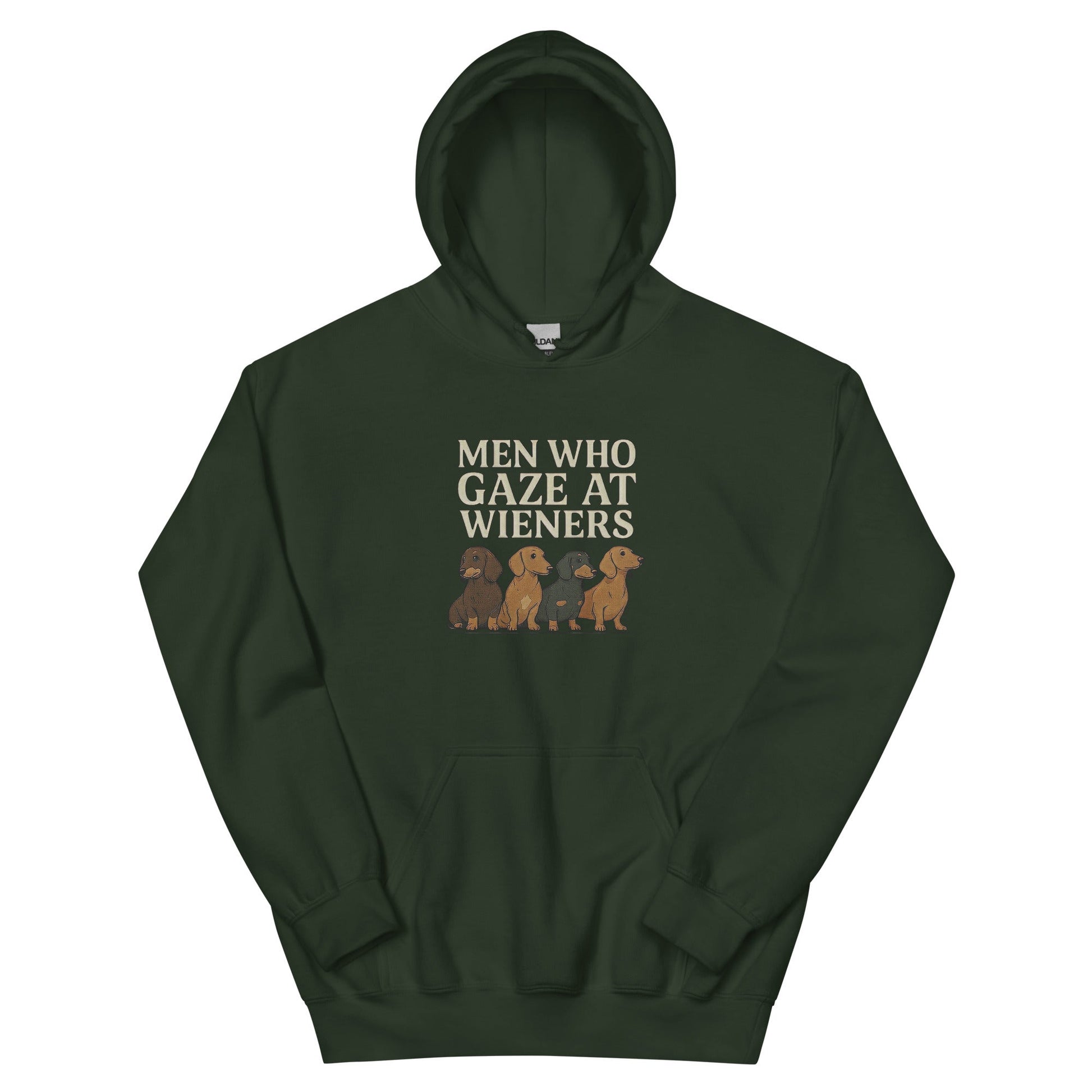 Dachshund Lover Hoodie — “Men Who Gaze At Wieners” Unisex Pullover, Gift for Dog Owners - Snoody Scents