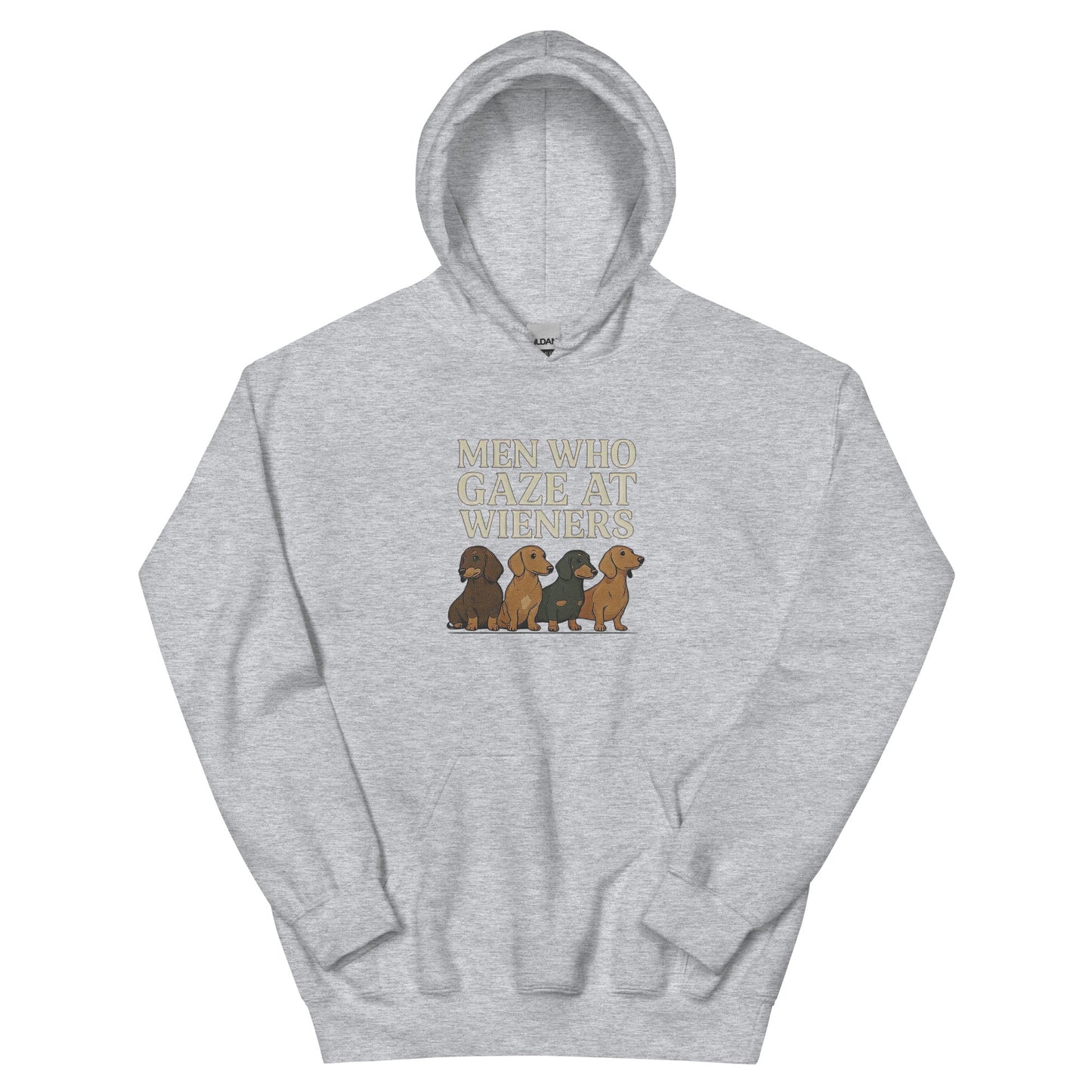 Dachshund Lover Hoodie — “Men Who Gaze At Wieners” Unisex Pullover, Gift for Dog Owners - Snoody Scents
