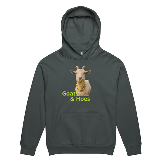 GOATS & Hoes Graphic Hoodie | Urban Garment - Dyed Sweatshirt | Oversized Heavyweight Fleece | Streetwear Unisex - Snoody Scents