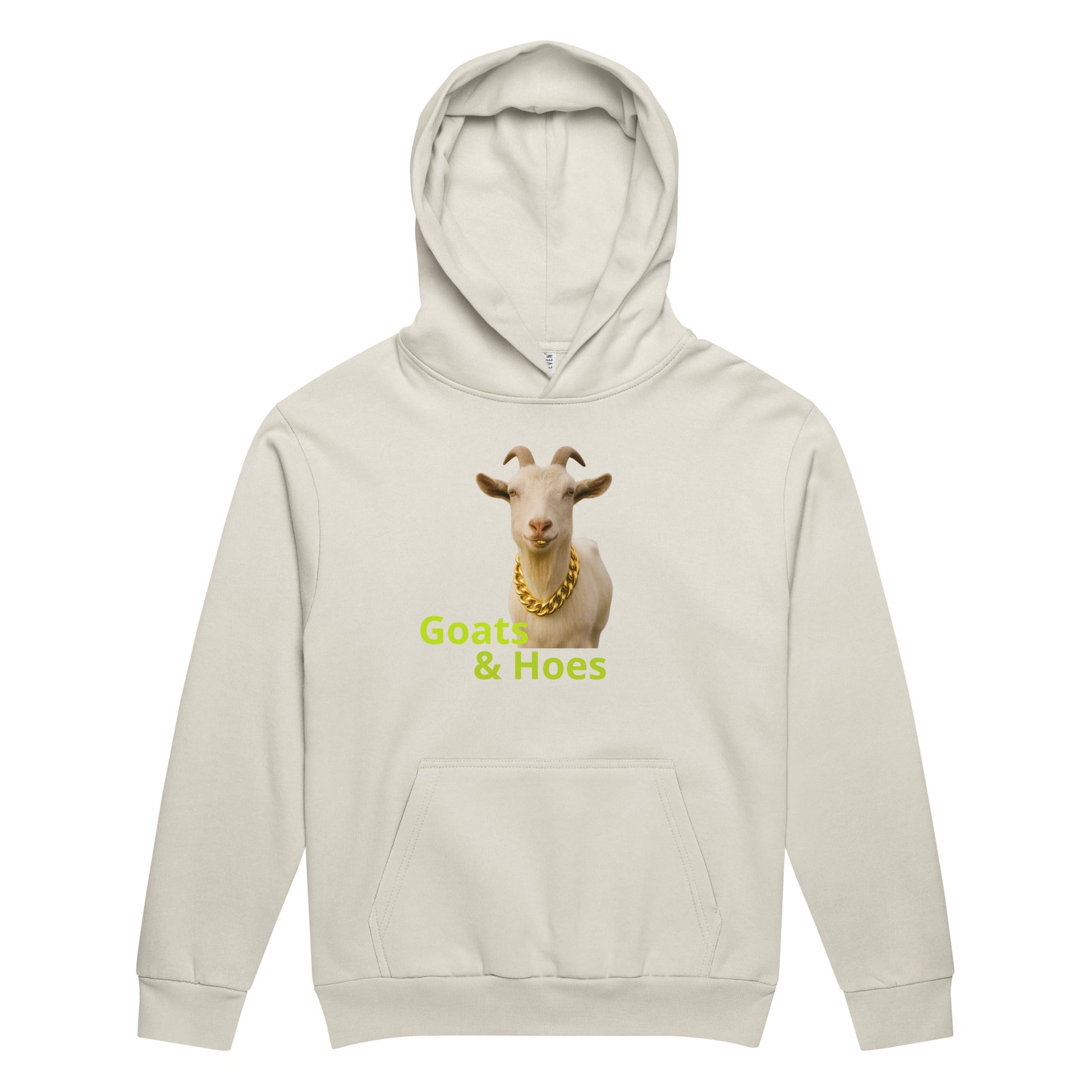 GOATS & Hoes Graphic Hoodie | Urban Garment - Dyed Sweatshirt | Oversized Heavyweight Fleece | Streetwear Unisex - Snoody Scents