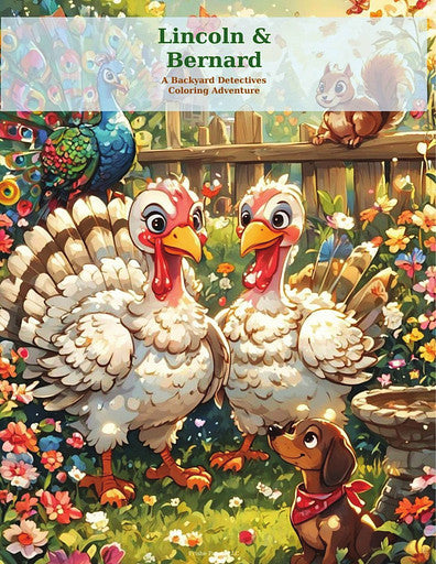 Lincoln and Bernard coloring book cover