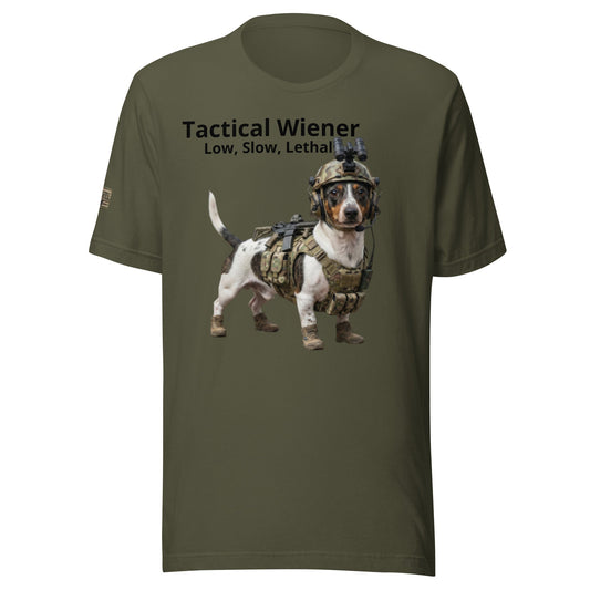 Tactical Wiener Dog Shirt, Funny Dachshund T-Shirt, Low Slow Lethal Tee, Wiener Dog Gift, Dachshund Owner Shirt, Funny Dog Dad Mom Gift - Snoody Scents
