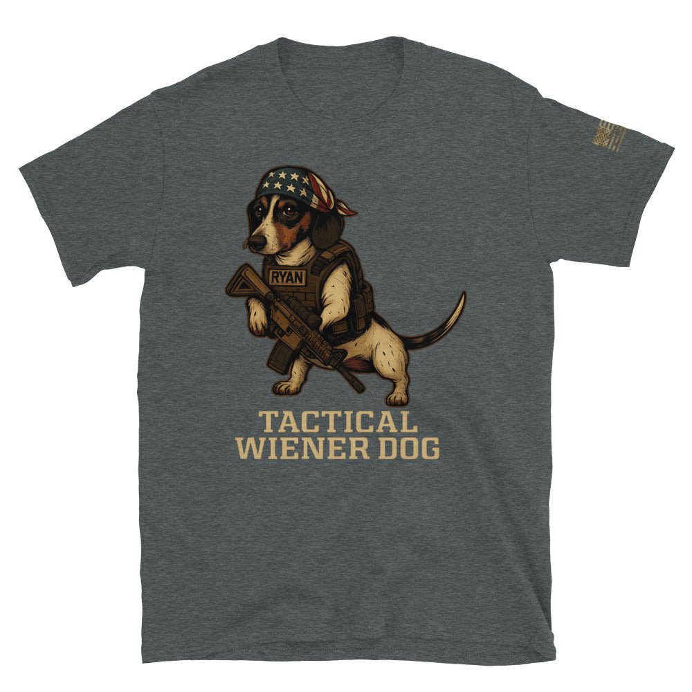 Tactical Wiener Dog Shirt – Funny Military Dachshund Graphic Tee - Snoody Scents